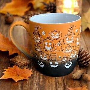 Cobwebs and Cauldrons Halloween Jack-o-lantern Pumpkin Coffee Mug